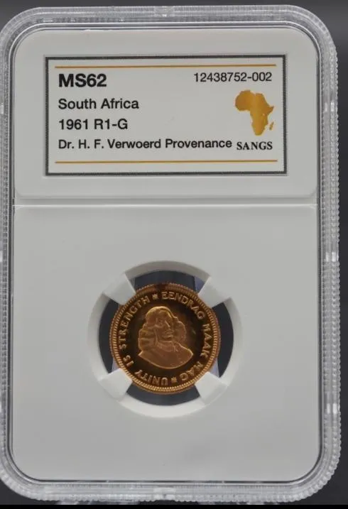 Moni Rare 1961 one-cent coin linked to Hendrik Verwoerd to be auctioned