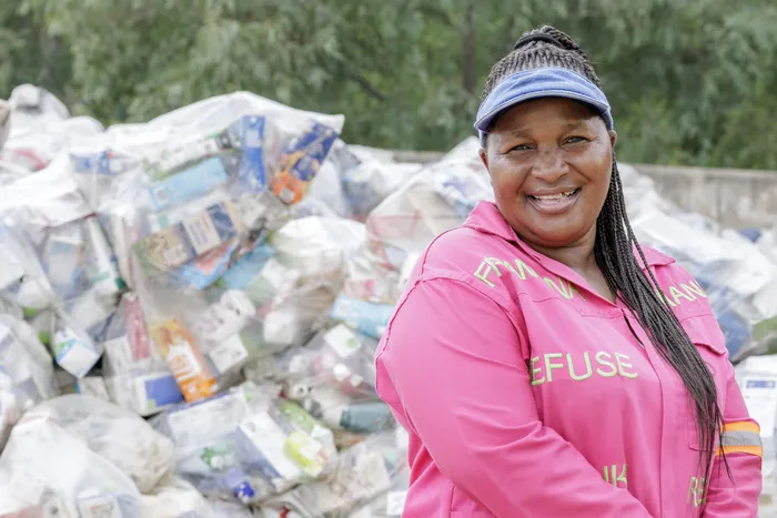 ‘Ma’ Francina’ Rammabi, leading the women-led Shomang Sebenzani Development Initiative to service 1 800 households daily in Alexandra.