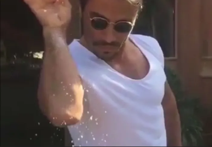 The original #Saltbae, celebrity chef Nusret Gokce. Picture: YouTube screenshot