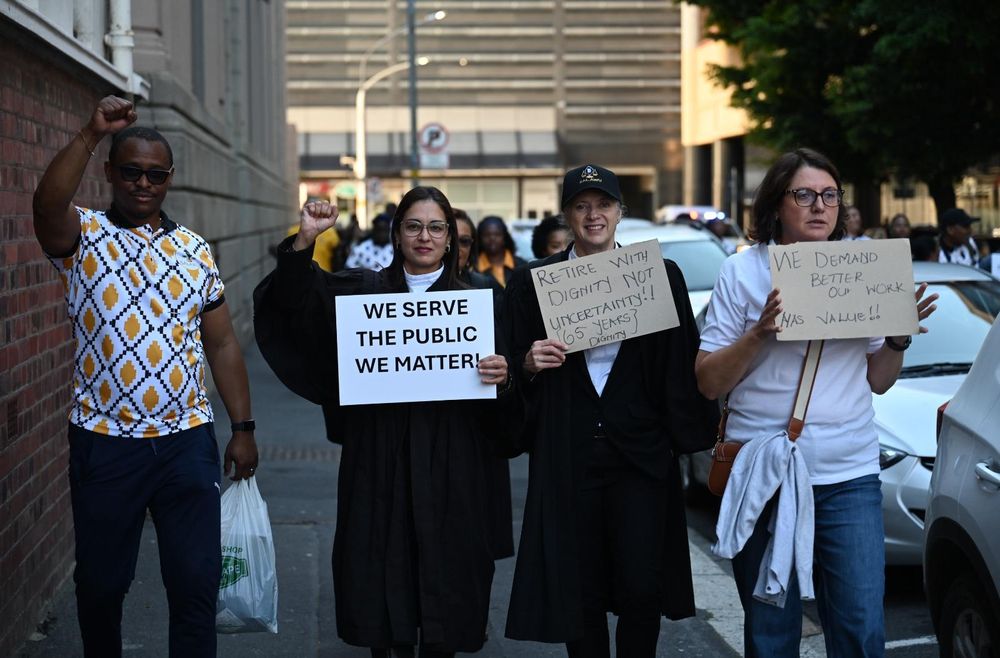 Legal Aid South Africa employees protest against overwhelming workloads and justice risks