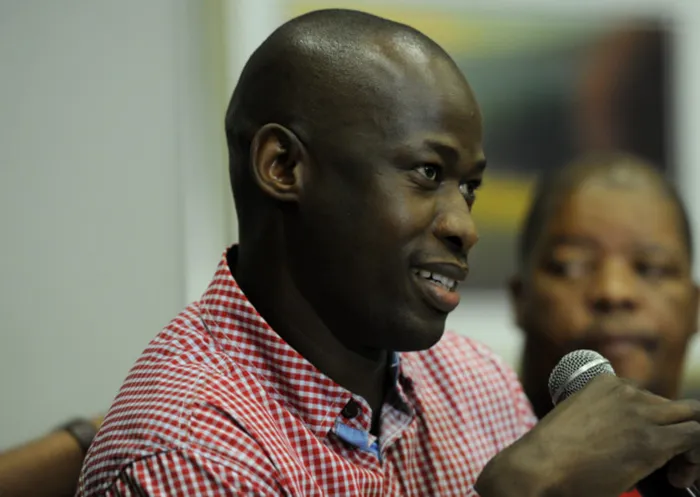 Numsa president Andrew Chirwa speaks at a news conference in Johannesburg on Wednesday, 5 November 2014 about an urgent interdict to stop the Congress of SA Trade Unions (Cosatu) holding its central executive committee (CEC) meeting on Friday. Nine Cosatu-affiliated unions have reinstated their court case to compel the trade union federation to hold a special national congress. The unions said the CEC would likely decide to expel Numsa at the meeting so it could "smoothly" deal with Cosatu general secretary Zwelinzima Vavi.The unions included Numsa, Fawu, the SA Catering, Commercial and Allied Workers' Union, the Democratic Nursing Organisation of SA, the SA State and Allied Workers' Union, the Communication Workers' Union, the SA Football Players' Union, and the Public and Allied Workers' Union of SA. Numsa and Cosatu have been at loggerheads since the trade union federation suspended Vavi. This was after a junior colleague alleged he had raped her at work. She had not reported it to police. Vavi said they had an affair.Picture: Werner Beukes/SAPA