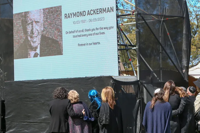 A memorial service was held in Cape Town on Monday for businessman and philanthropist Raymond Ackerman. The founder of the Pick n Pay retail chain died last week. Picture: Leon Lestrade/African News Agency/ANA.
