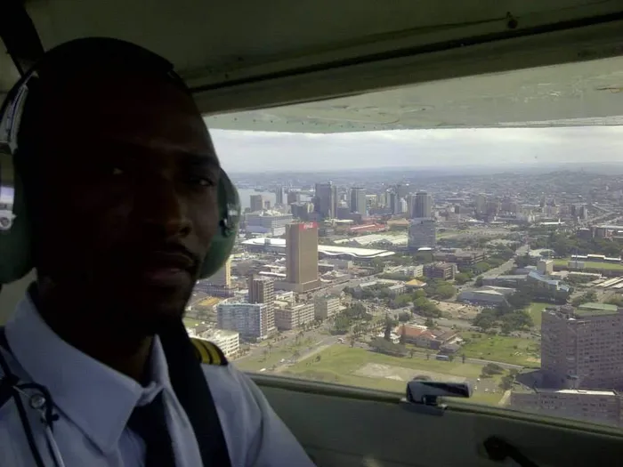 Mack during his flight training.