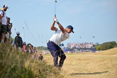 Bryson DeChambeau 'fired up' by two-shot penalty as Fox joins 62 club at British Open