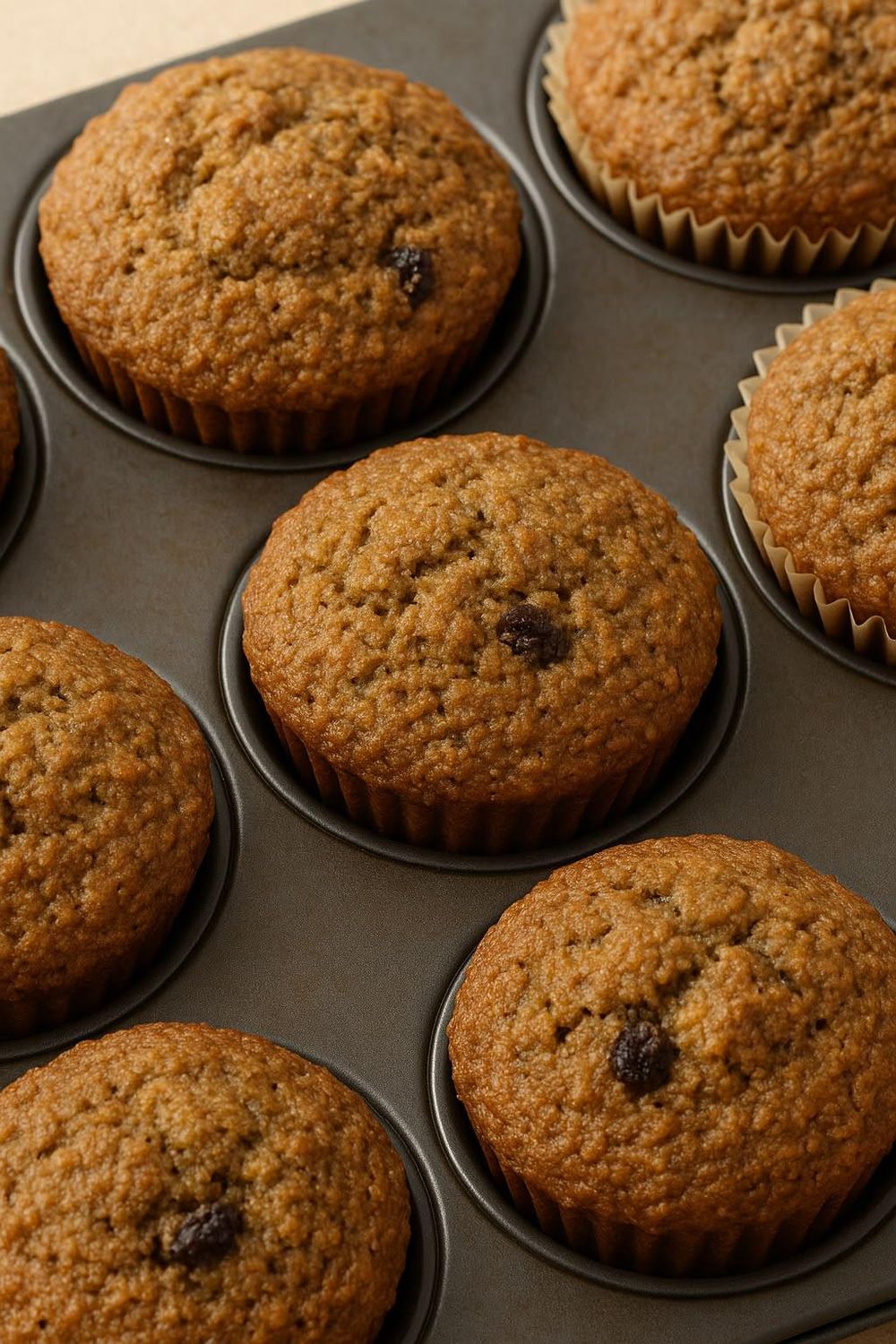 Easy bran muffin recipe: To add raisins or not?