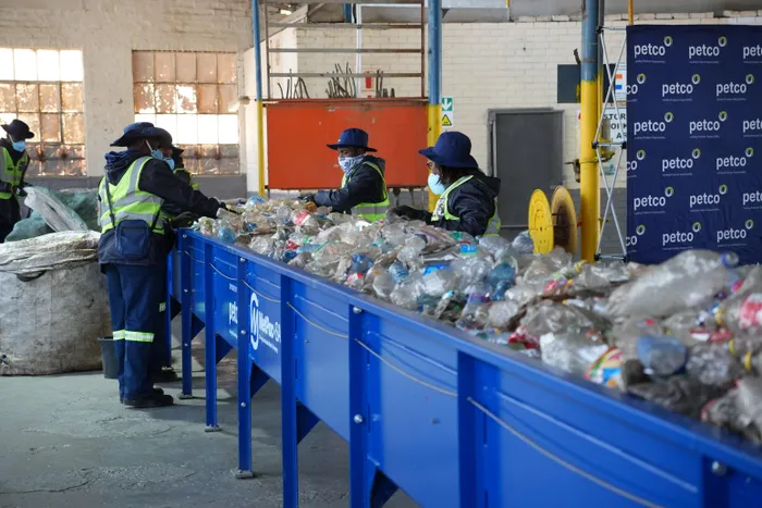 Waste is sorted at a material recovery facility in Springs, Ekurhuleni, as Gauteng’s landfill sites come under increasing pressure.