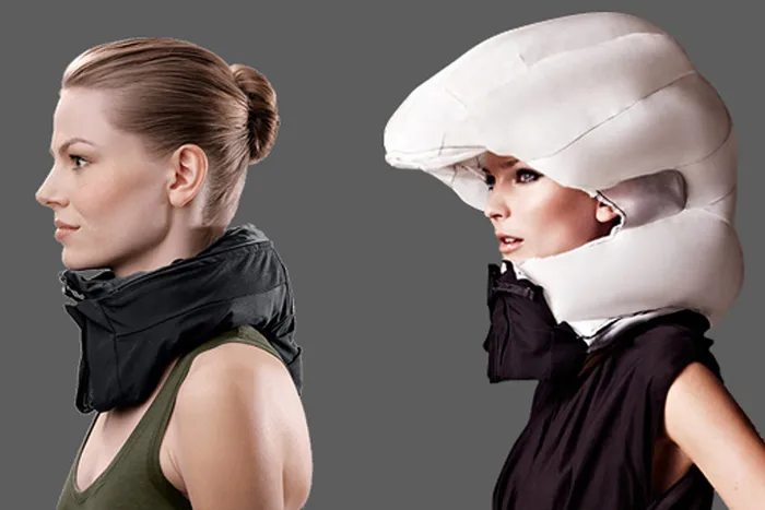 bike helmet around neck Syhood 3 Pieces Liner with Mask, Cooling Skull Cap Sweat Wicking Cap with Tail Sun Cycling Running Neck Protection Hat (Black) : Clothing, Shoes & Jewelry promoting cooling. Hvding, An Airbag Helmet That