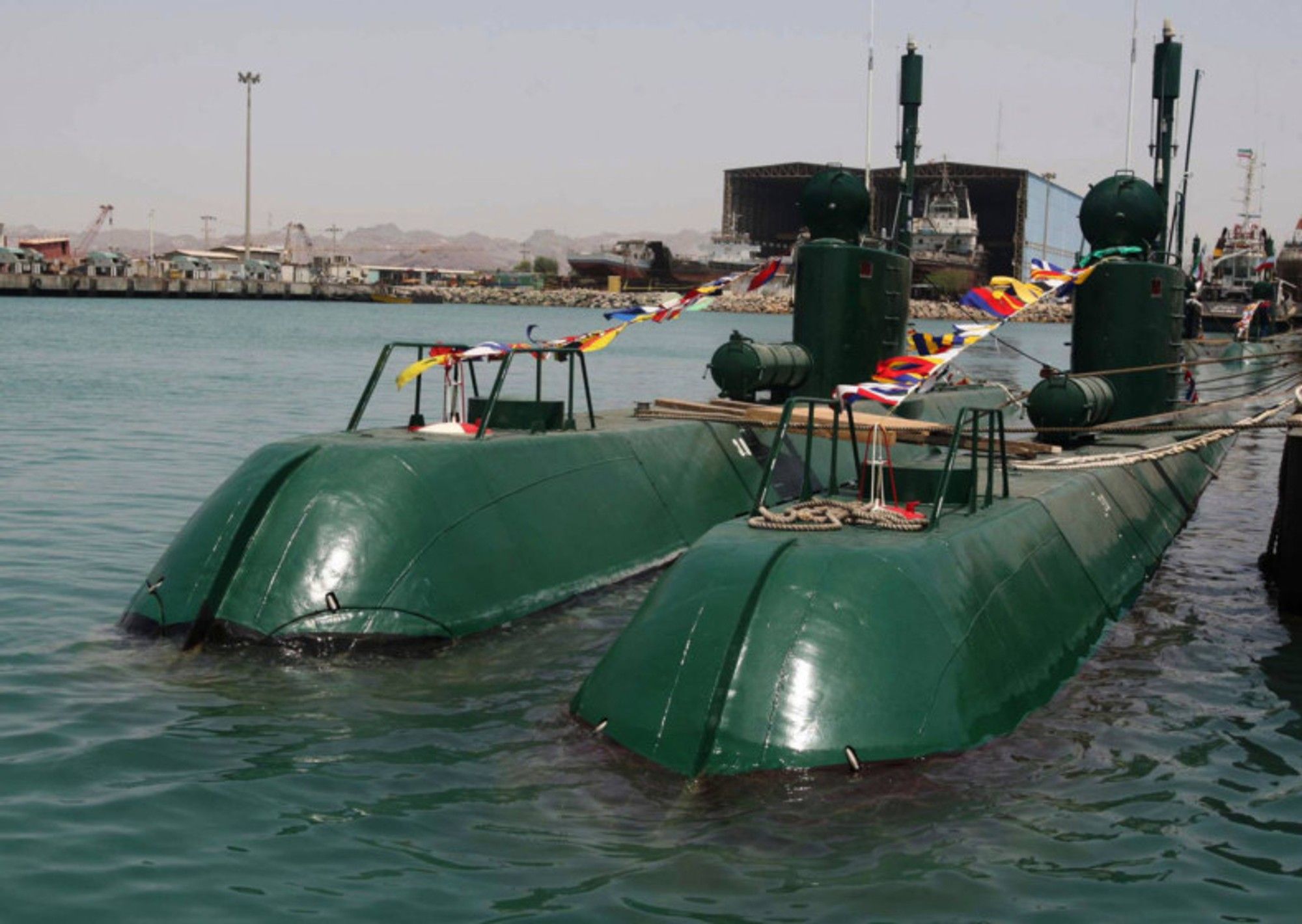 Iran launches submarine