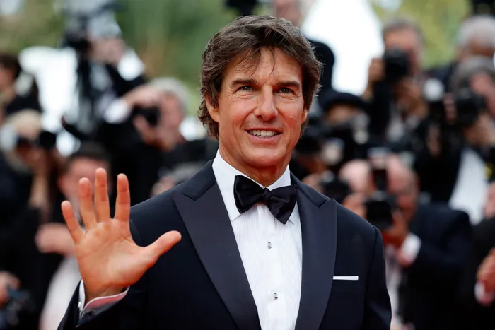 The 75th Cannes Film Festival - Screening of the film "Top Gun: Maverick" Out of Competition - Red Carpet Arrivals - Cannes, France, May 18, 2022. Cast member Tom Cruise poses. REUTERS/Sarah Meyssonnier