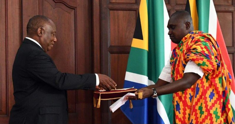 President Ramaphosa receives letters of credence from 20 heads of nission-designate