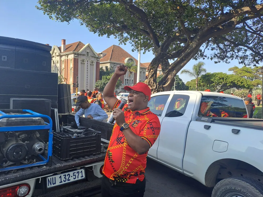 WATCH: Cosatu leaders lash out at Eskom, Reserve Bank and Transnet at ...