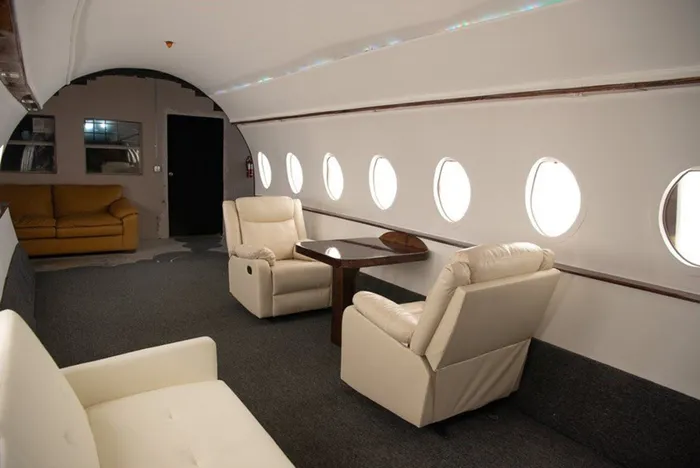 Many private jet installations have since been set up that travellers are pretending to be the real thing. Picture: Twitter.
