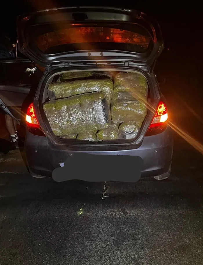 Bags of dagga were also found in a Hyundai i20. 