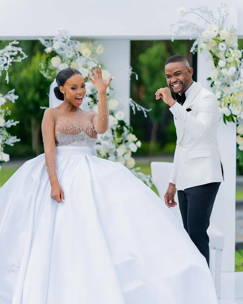 Ntando Duma and Una Rams share intimate details of their wedding day