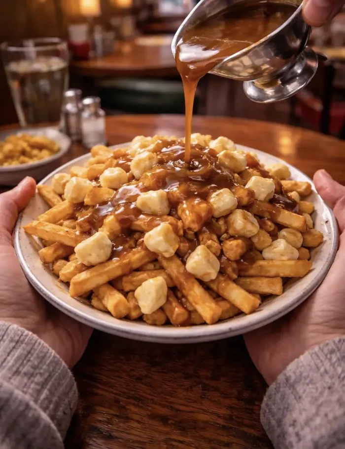 Canada's cherished comfort food reinvented with toppings like spicy pulled beef or crispy fried chicken for elevation.