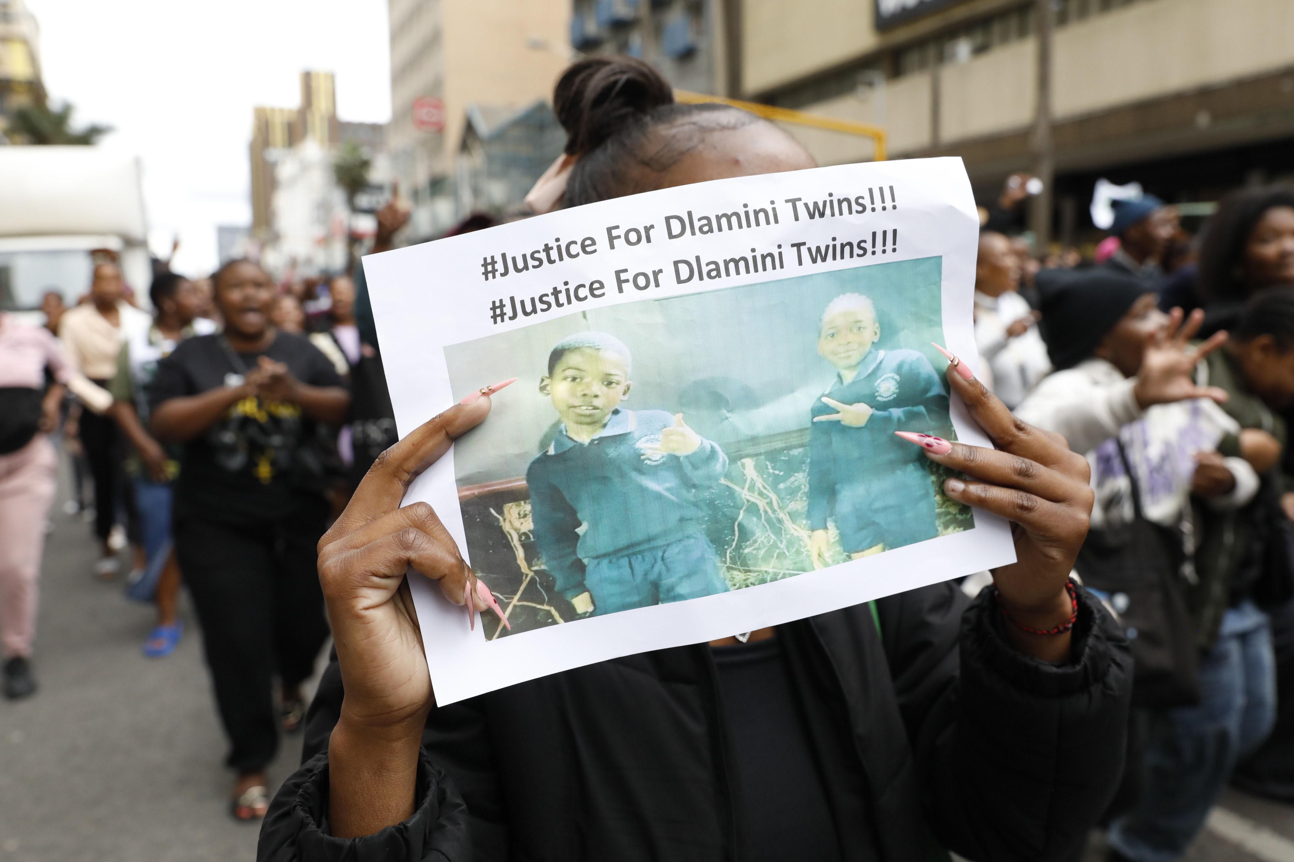 Durban CBD march - calls for justice following tragic incident involving Dlamini  twins