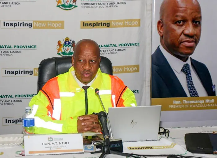 KwaZulu-Natal Premier Thamsanqa Ntuli commends law enforcement for their swift action following a tuck shop break-in amid anti-immigration protests.