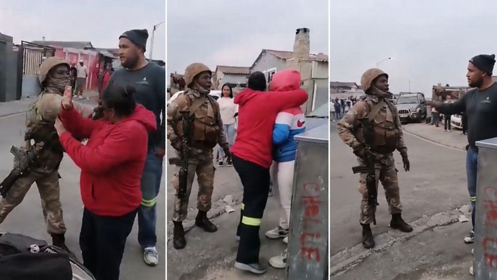 SANDF and SAPS Probe Video of Soldier Slapping Woman in Mitchells Plain