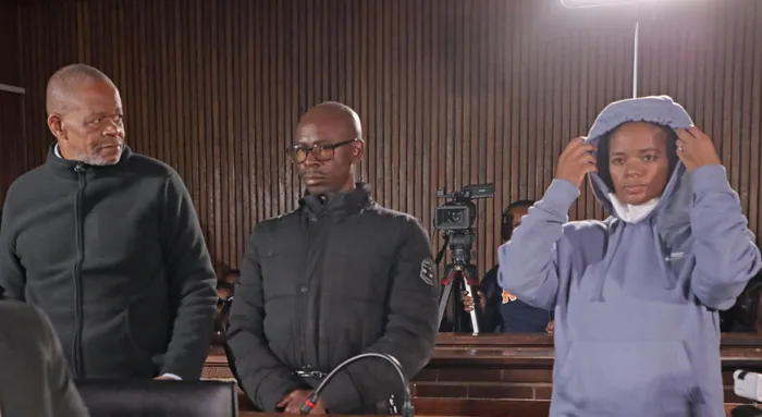Four accused in the Thabo Bester escape saga appear in the Bloemfontein Magistrate’s Court on Monday. Dr Nandipha Magudumana, Senohe Matsoara and Teboho Lipholo will remain in custody. Zollile Sikele, Maguduman’s father, was granted R10 000 bail. Picture: Timothy Bernard / African News Agency (ANA)
