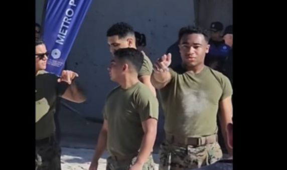 WATCH: Concerns arise as US Marines integrated into Metro Police cadets' fitness training