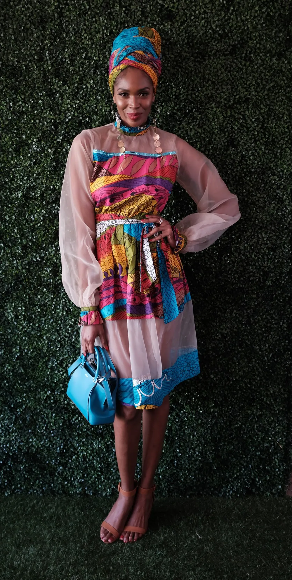 slim fit dress slacks Zambezi Zenith Shweshwe Dress: Radiate Elegance with Haute Afrika main image 0