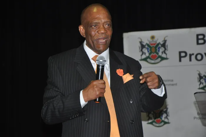 Outgoing North West premier Job Mokgoro. Picture: African News Agency (ANA)