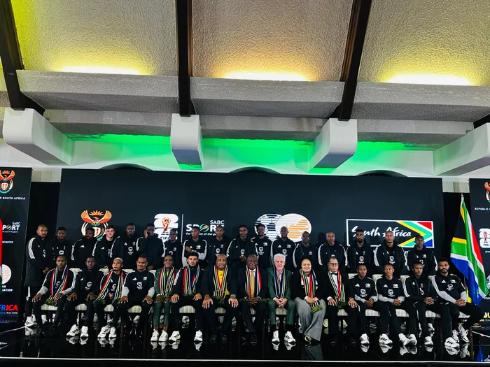 The Bafana Bafana squad for the 2026 Fifa World Cup.