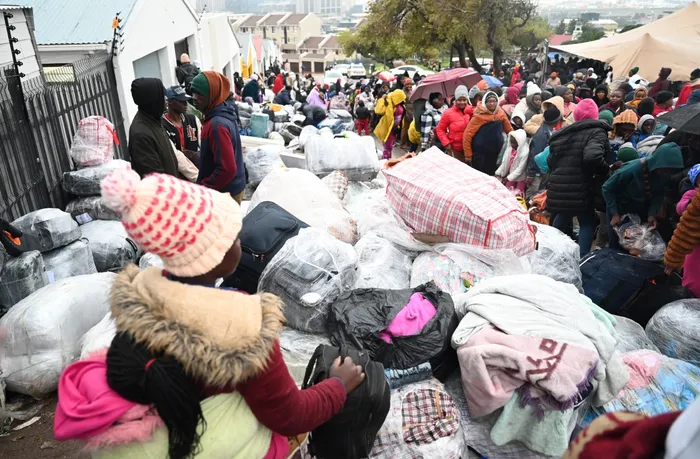 As heavy rain began pouring over Cape Town, the City of Cape Town, in collaboration with the Department of Home Affairs and the Zimbabwean Consulate, started relocating Zimbabwean nationals who had gathered in large numbers outside the Consulate in District Six.