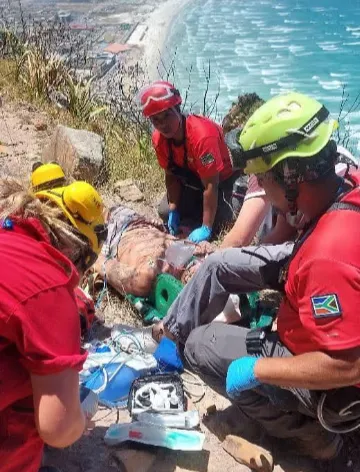 Hiker airlifted to hospital after fall in Muizenberg