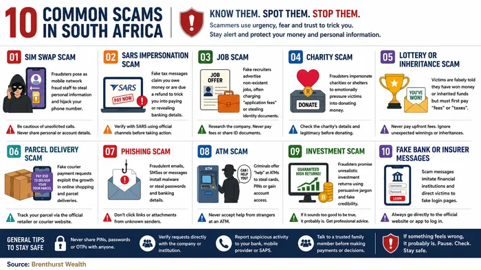 The most commons scams in South Africa.