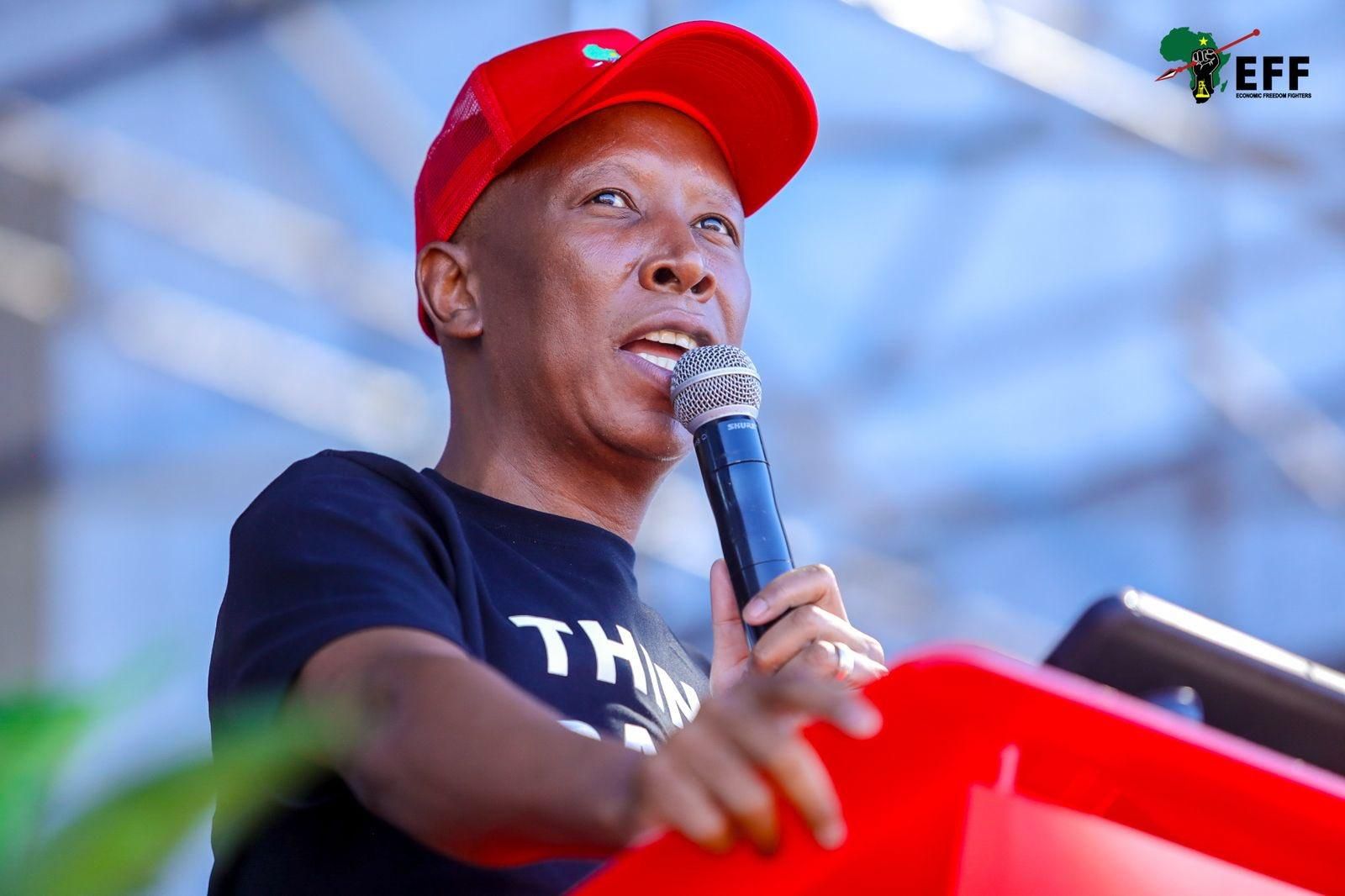 Gebt uns die Farmen: Malema fordert das von den in die USA geflohenen ...