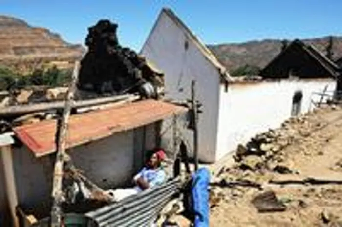 The aftermath of the Betty’s Bay fire. Photo: Matthew Goodwin