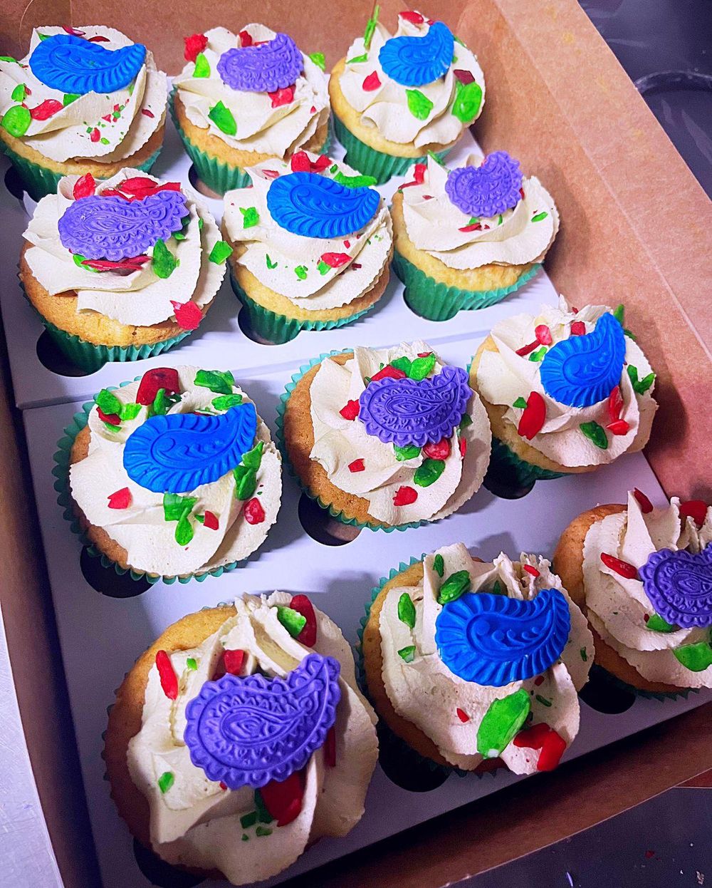 Eggless Burfee Cupcakes - IOL