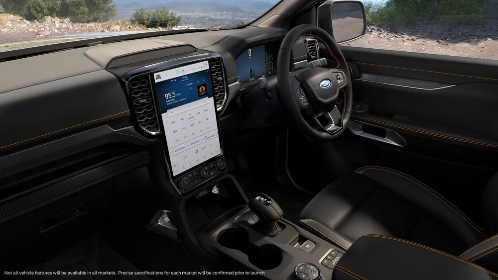 2022 new Ford Ranger interior