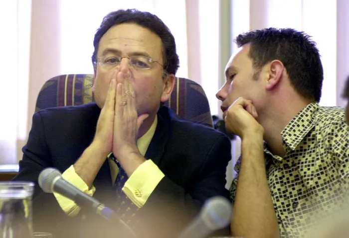 Former DA leader Tony Leon with strategist Ryan Coetzee.