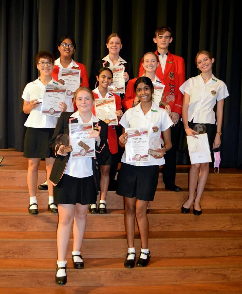 Ashton International College Cambridge recipients at a surprise Award Ceremony held at the College on Tuesday 15 February 2022.