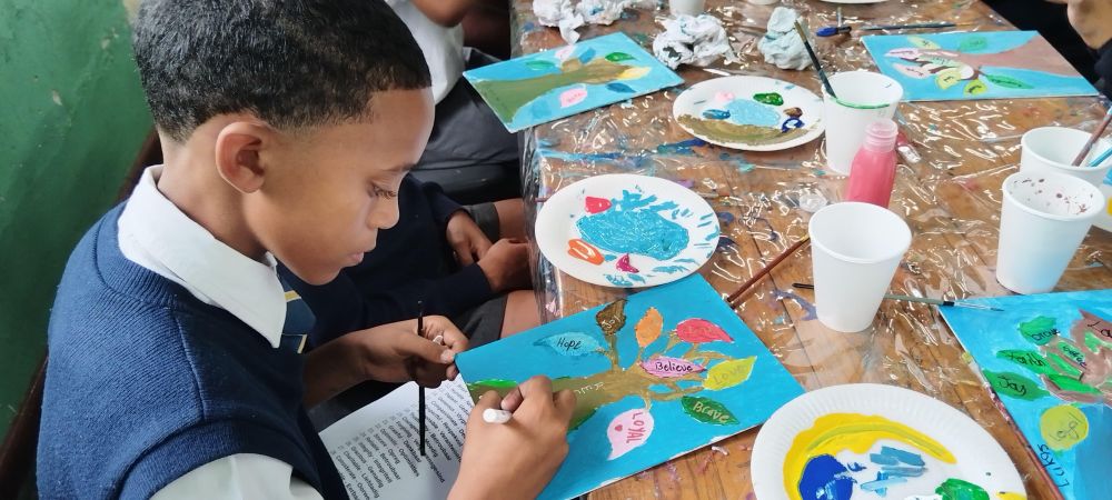 Tricia Survé Foundation inspires young boys at Newton Primary School