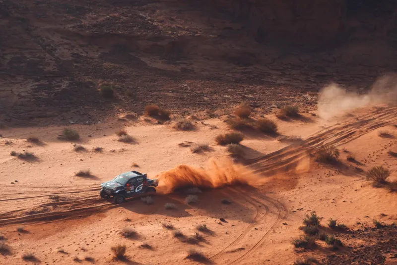 Toyota Gazoo Racing SA faces challenges in Marathon Stage 4 of Dakar Rally