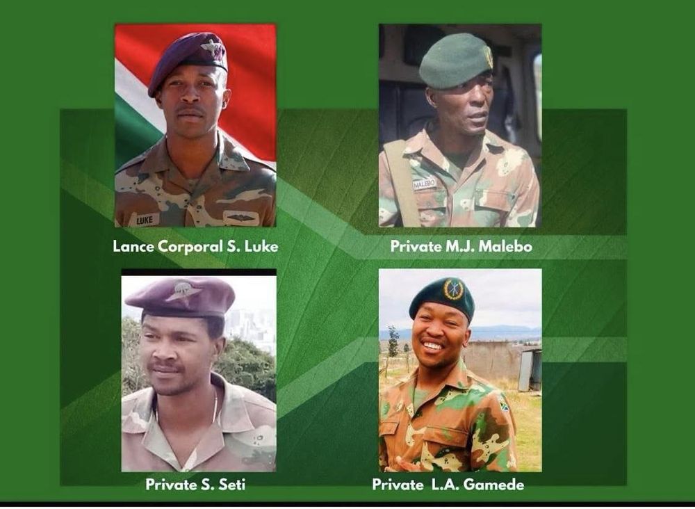 SANDF to honour soldiers killed in mine shaft tragedy