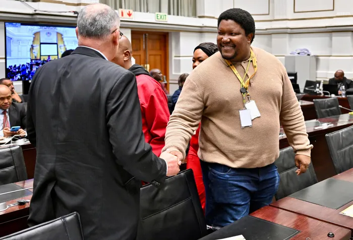 During the committee’s first meeting, two members were nominated for the position of chairperson, Dr Lehlohonolo Mahlatsi (right) and Makashule Gana. Following a vote by committee members, Gana secured the support of 19 members, while Mahlatsi received 12 votes.