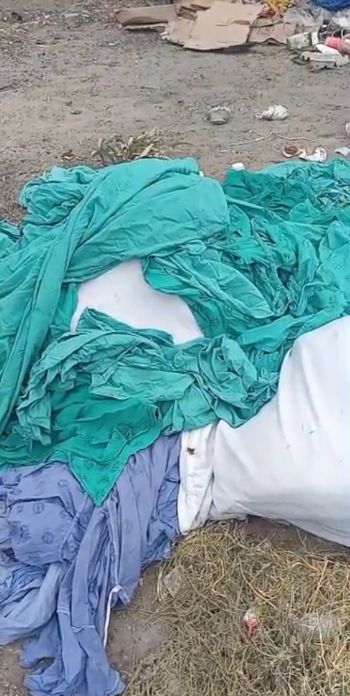 Community outraged as used hospital items are dumped near Nyanga primary school