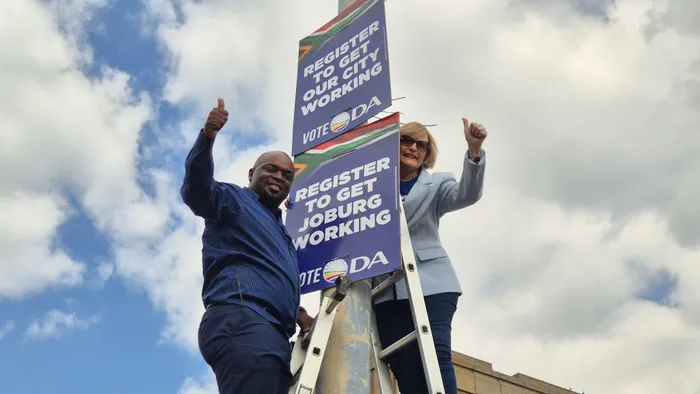 DA leaders, Solly Msimanga and the party's mayoral candidate for the City of Joburg, Helen Zille have officially launched its campaign for the 2026 local government elections in South Africa in Braamfontein.

