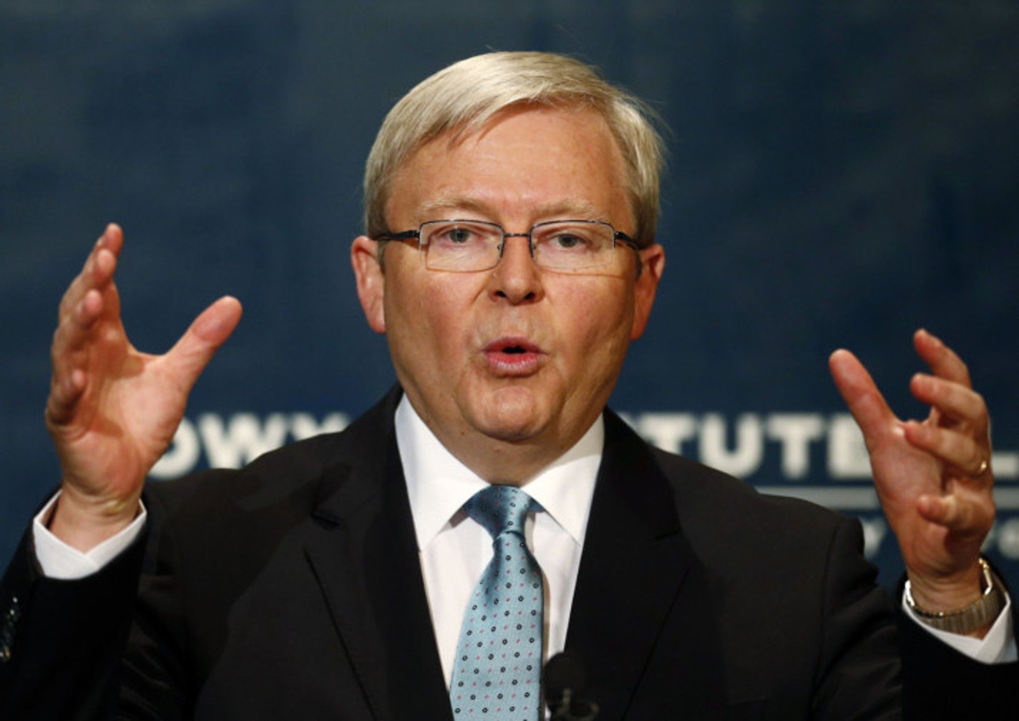 Rudd takes aim at ‘aggressive’ Abbott