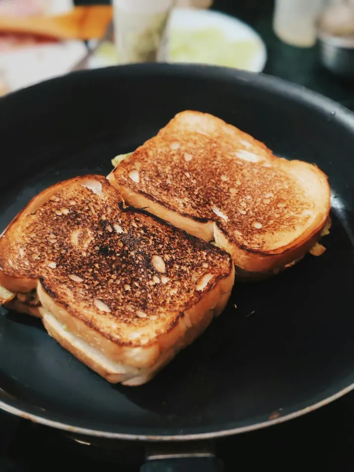Kids are happy to have just a simple cheese toastie.