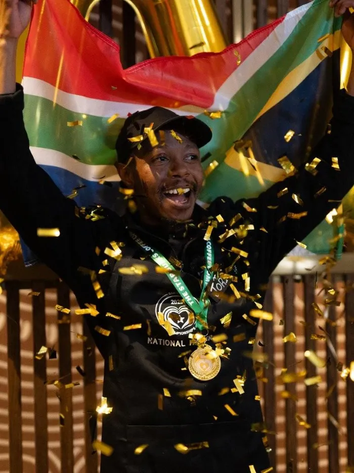 South African barista Kabelo Jori.