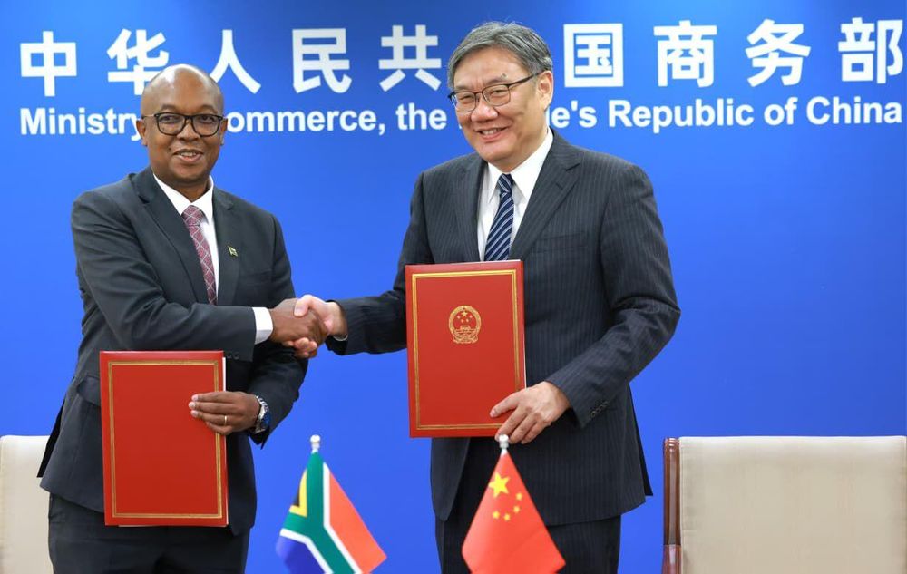 Tau signs landmark China–Africa trade deal granting South Africa duty-free access to Chinese market