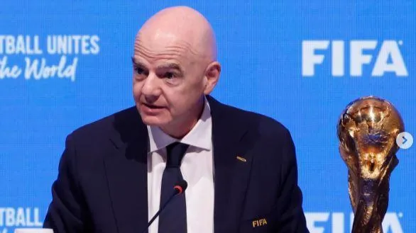 FIFA president Gianni Infantino addressed the 20206 Fifa World Cup with the first press conference of the tournament on Wednesday.