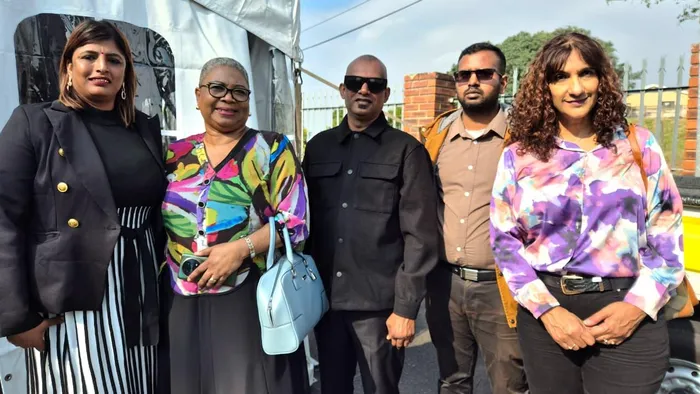 Siloshnie Naicker, from left, Ngiphile Ncayiyana, Jeshan Naidoo, Daryn Chetty and Ishara Sadayan. 