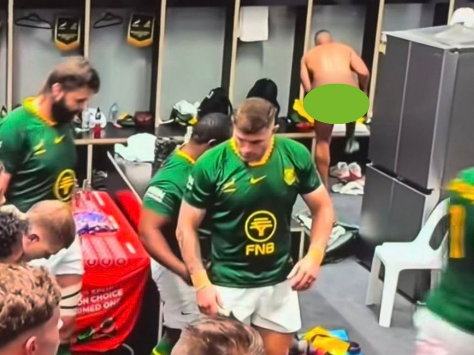 Caught in the buff | Springbok gets caught with his pants down on live TV - IOL