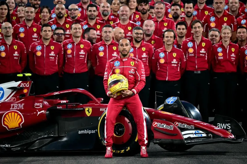 Ferrari starts it's Formula 1 engine, and it's alive